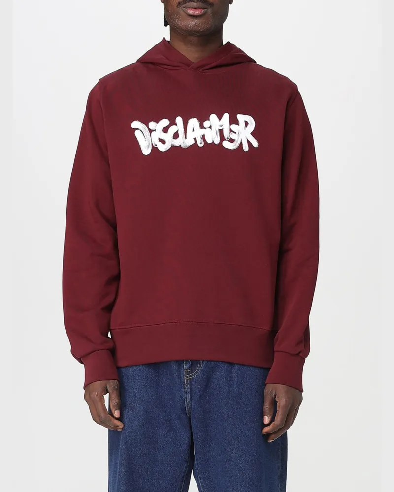 DISCLAIMER Sweatshirt herren Burgunderrot