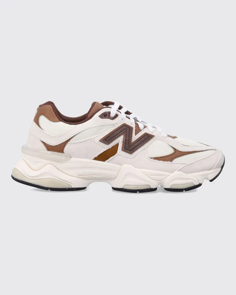 New Balance 9060 Sneaker aus Veloursleder und Mesh mit ABZORB-Mittelsohle Cream