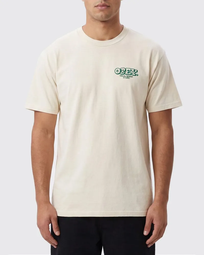 Obey T-shirt herren Gelb