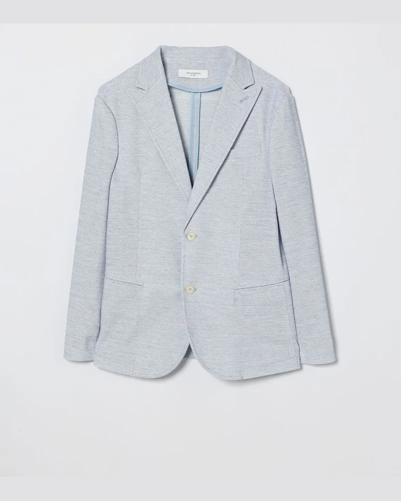 Jeckerson Einreihiger Jersey-Blazer Himmelblau