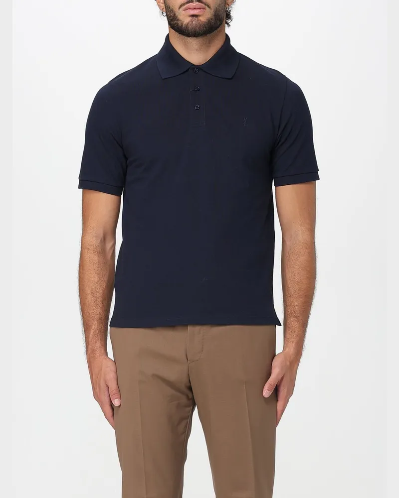 Saint Laurent Polo herren Marine