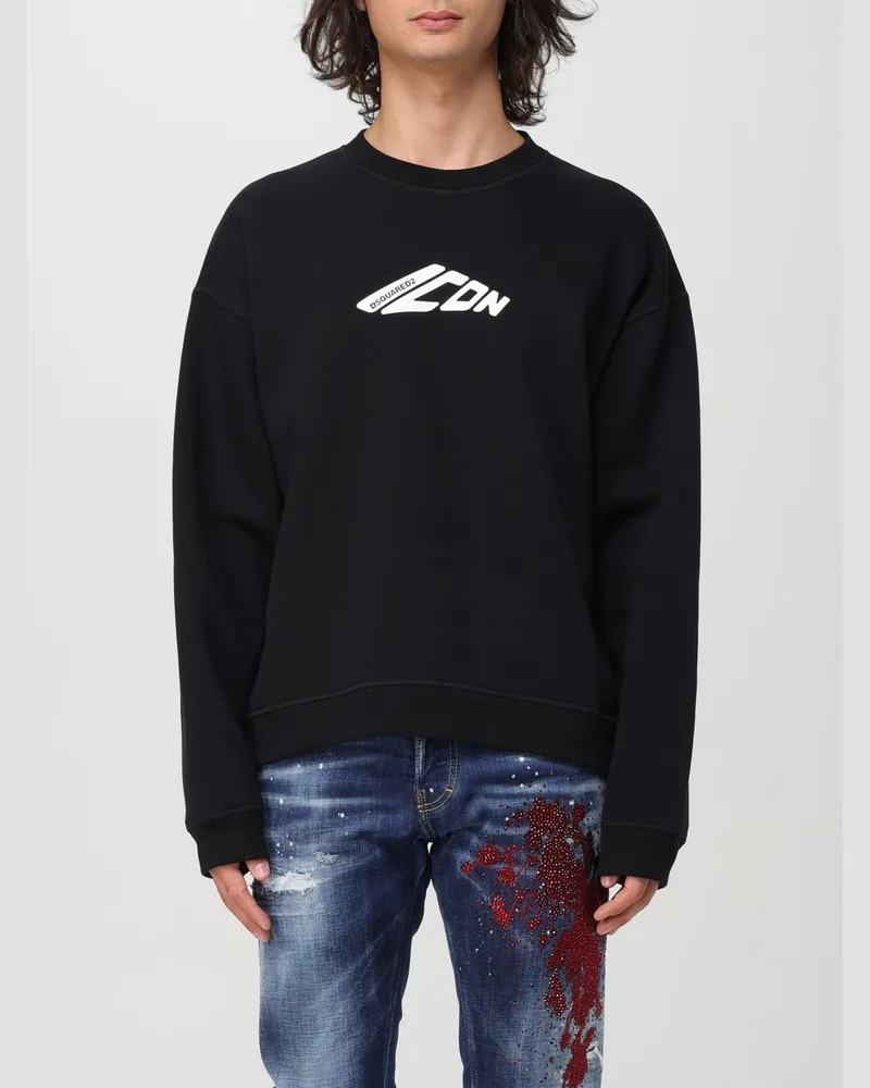 Dsquared2 Sweatshirt herren Schwarz