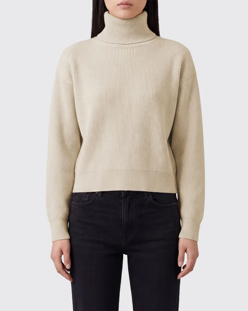 Brunello Cucinelli Langärmliger Rollkragenpullover von aus reinem Kaschmir Weiß