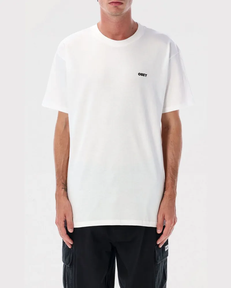 Obey T-shirt herren Weiß