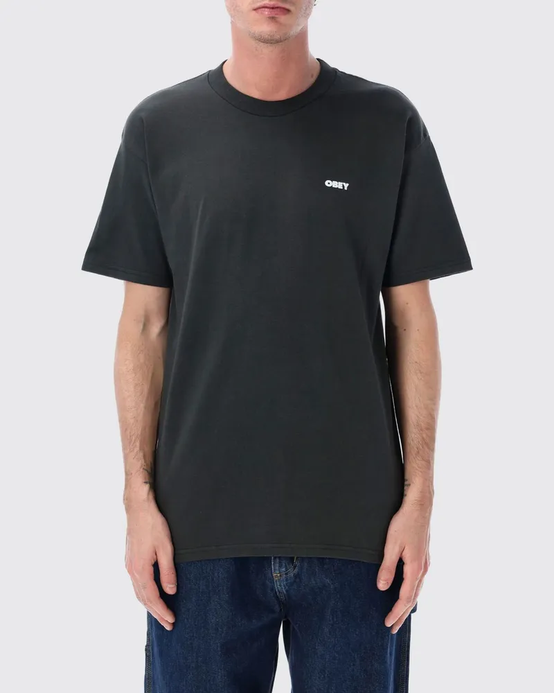 Obey T-shirt herren Schwarz