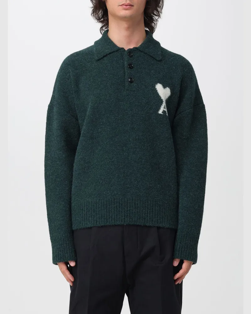 AMI Paris Pullover herren Flaschengrün