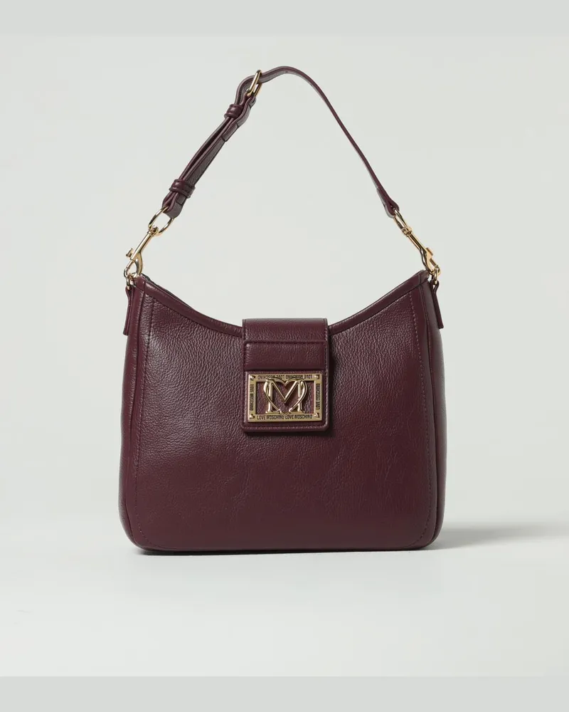 Moschino Handtasche damen Weinrot
