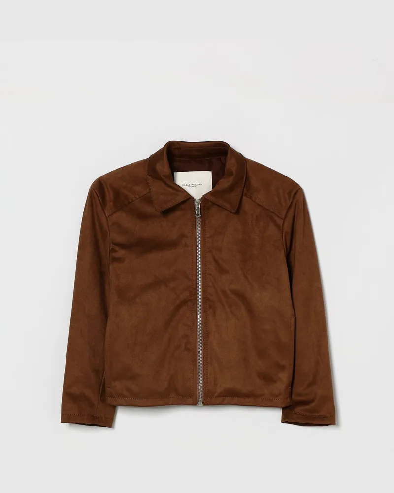 Paolo Pecora Milano Mantel kinder Braun