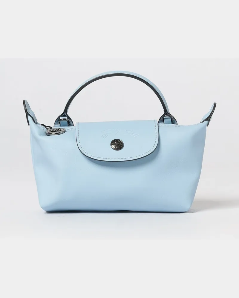 Longchamp Schultertasche damen Hellblau
