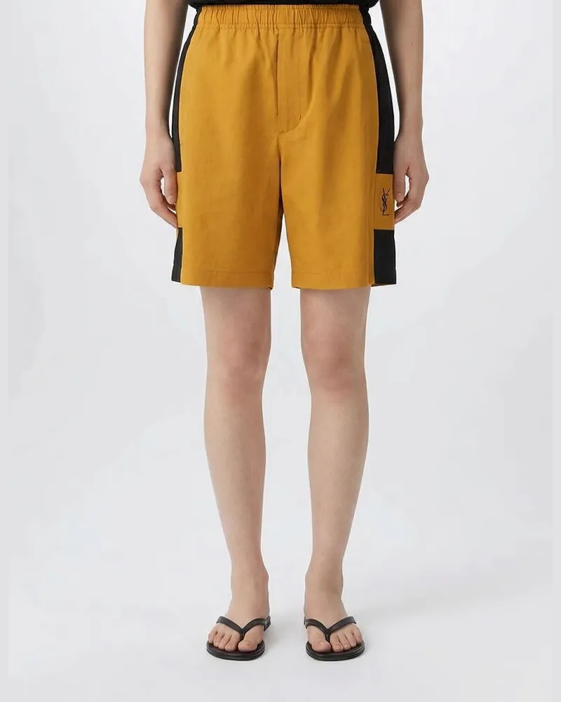 Saint Laurent Shorts damen Gelb