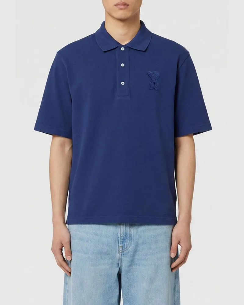 AMI Paris T-shirt herren Blau