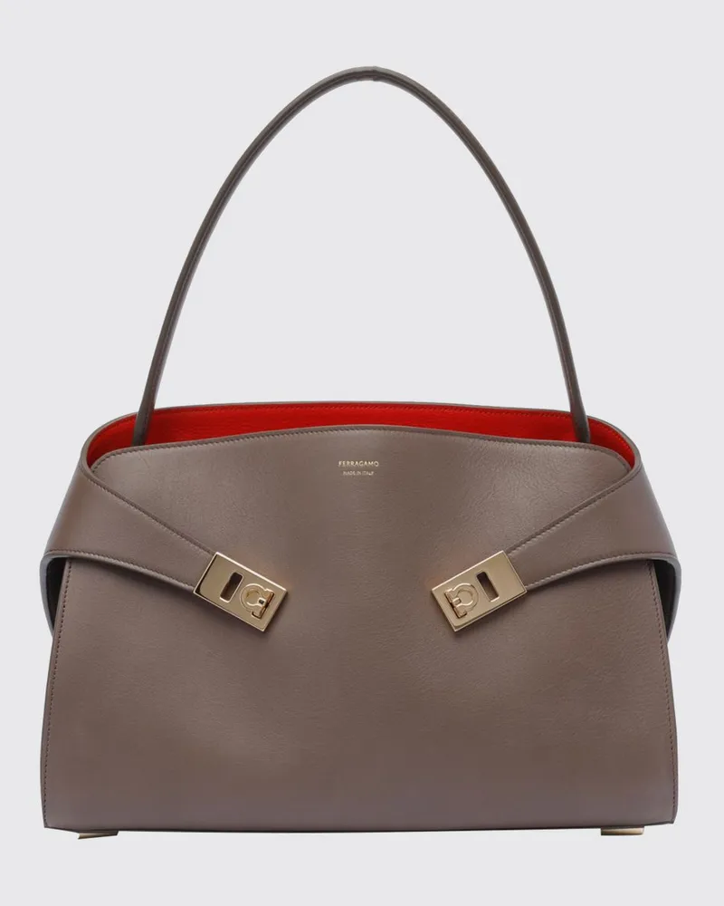 Ferragamo Schultertasche damen Braun