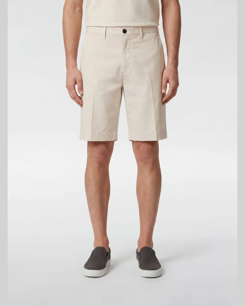 Incotex Chino-Shorts aus Stretch-Baumwolle mit schrägen Taschen und mittlerer Taille Weiß
