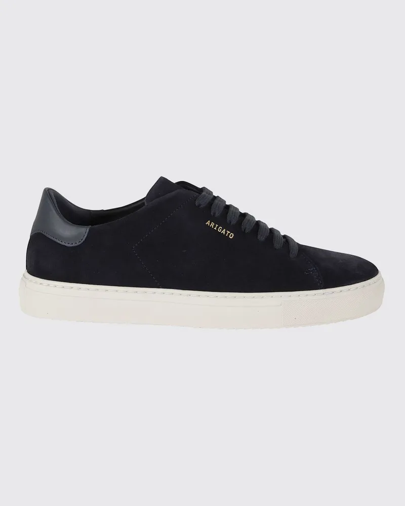 Axel Arigato Clean 90 Low-Top Sneaker aus Velours-Kalbsleder Blau