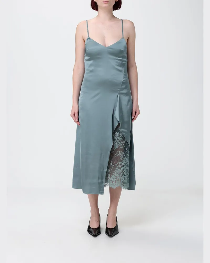 Acne Studios Satin-Slipkleid mit Spitzeneinsätzen Sage