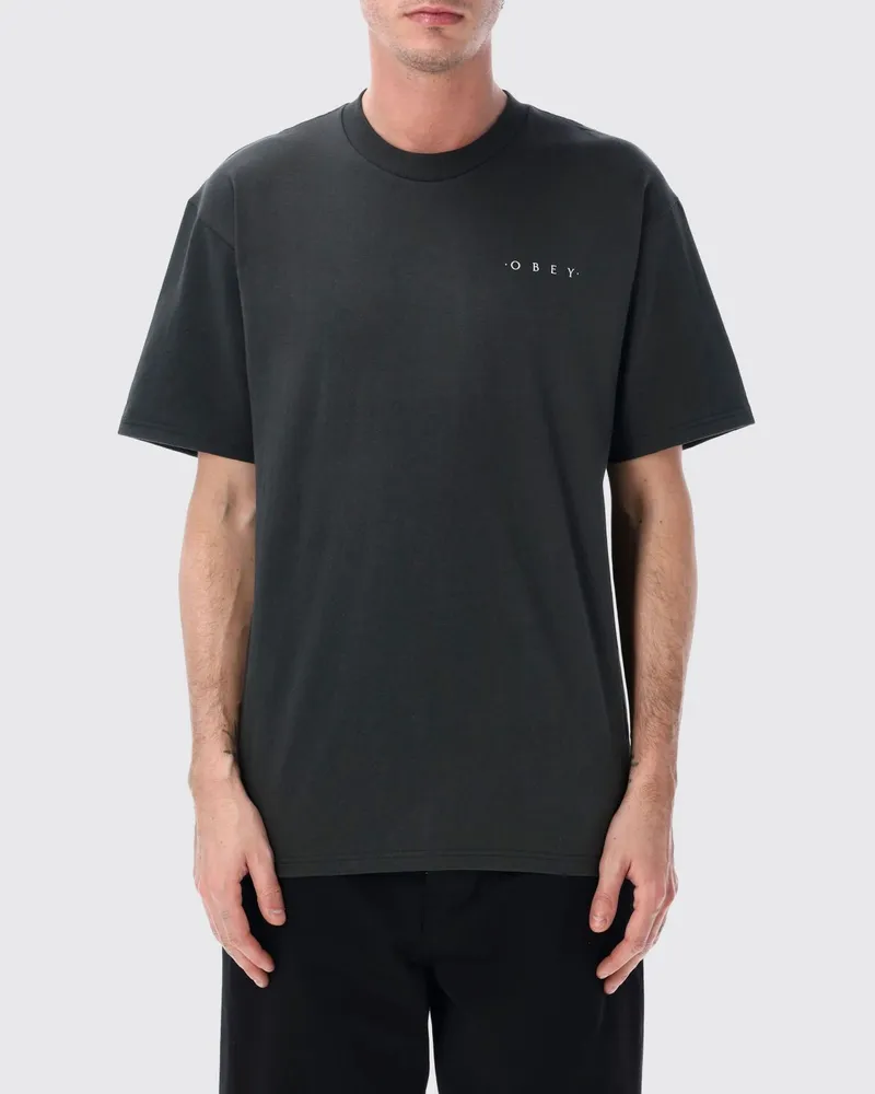 Obey T-shirt herren Schwarz