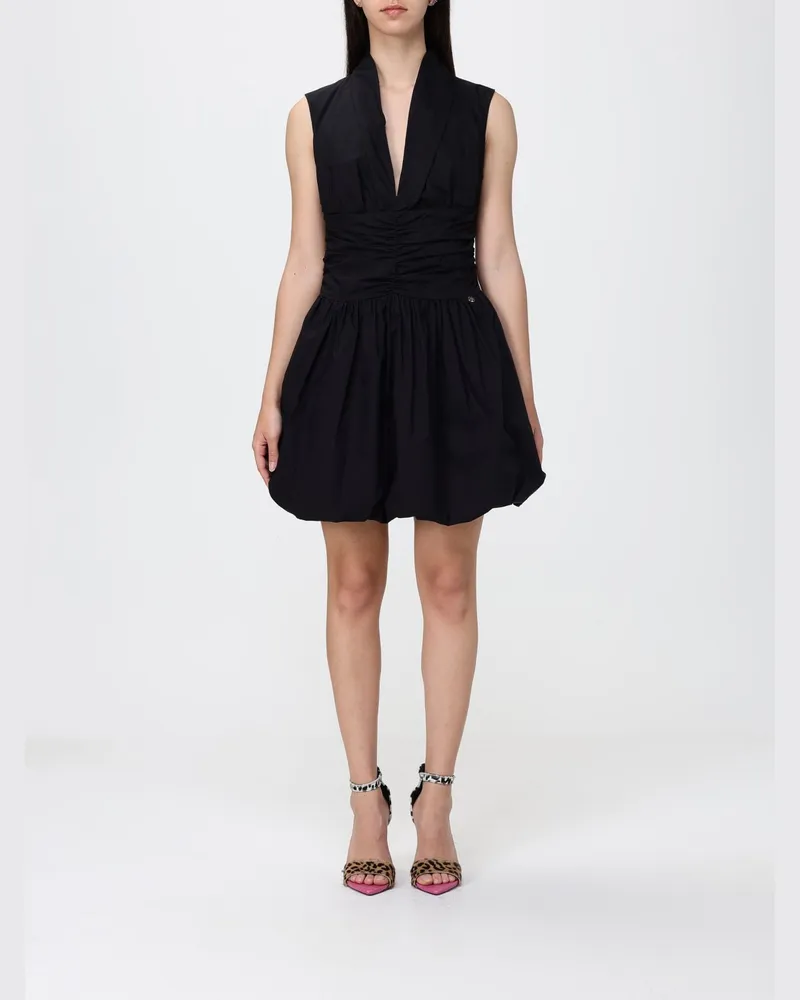 Liu Jo Mini-Kleid aus Baumwolle Schwarz