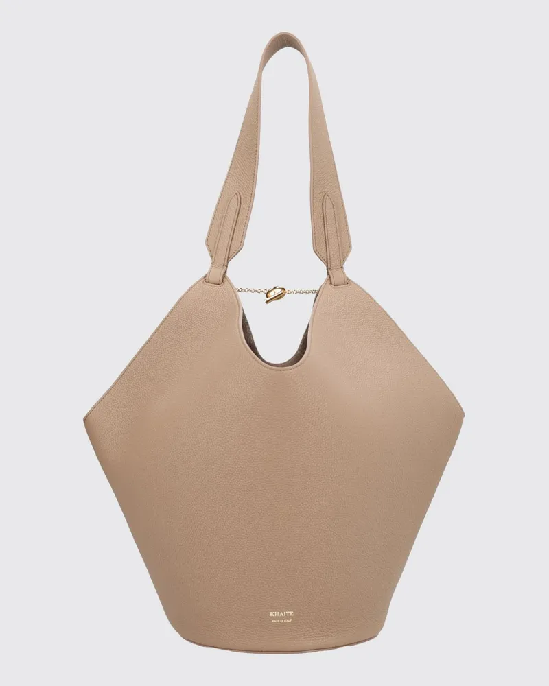 KHAITE Schultertasche damen Taubengrau