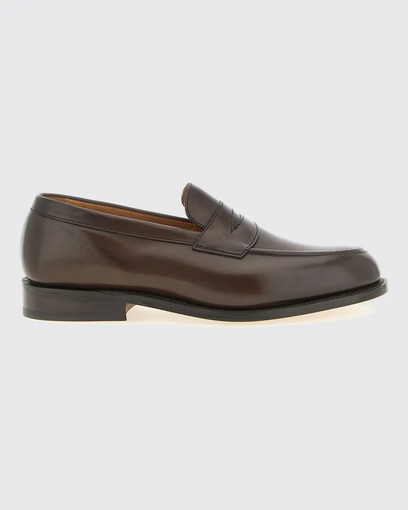 Tricker's Tricker's Harvard Pennyloafer aus Glattleder mit runder Kappe Braun