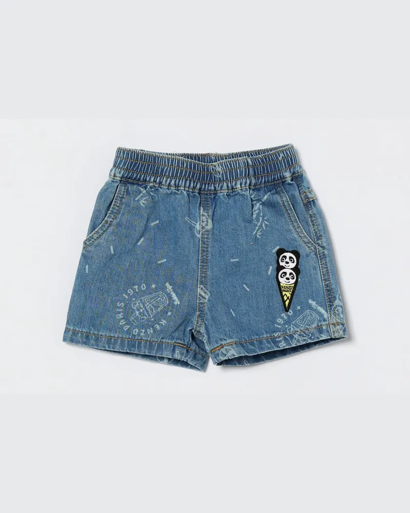 Kenzo Bedruckte Jeansshorts Denim