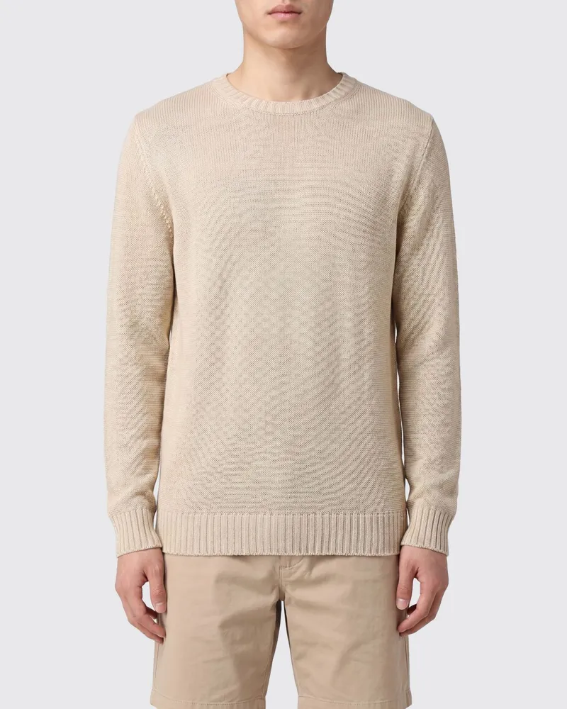 120% Lino Pullover herren Beige
