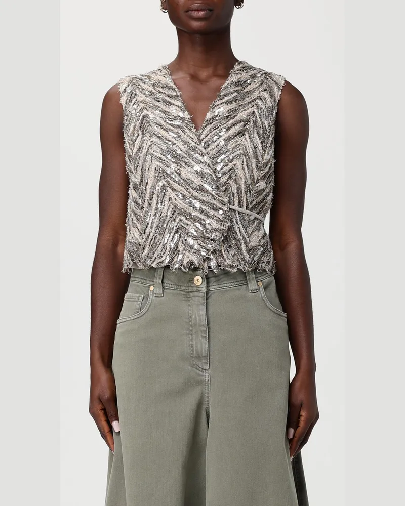 Brunello Cucinelli Pullover damen Braun