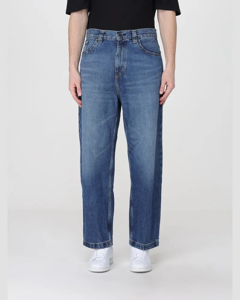 Carhartt WIP Brandon 5-Pocket-Jeans mit weitem Bein aus Baumwolldenim Blau