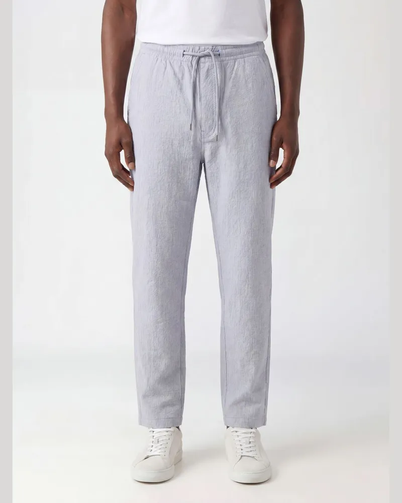 Paul Smith Hose mit Kordelzug aus Stretch-Baumwolle mit elastischem Bund Grau