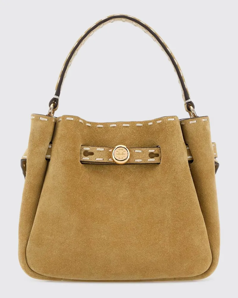 Tory Burch Wildleder-Beuteltasche Butter