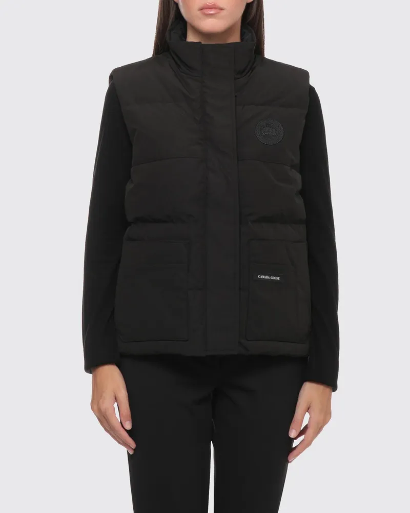 Canada Goose Legacy Gesteppte Nylonweste mit Stehkragen Schwarz