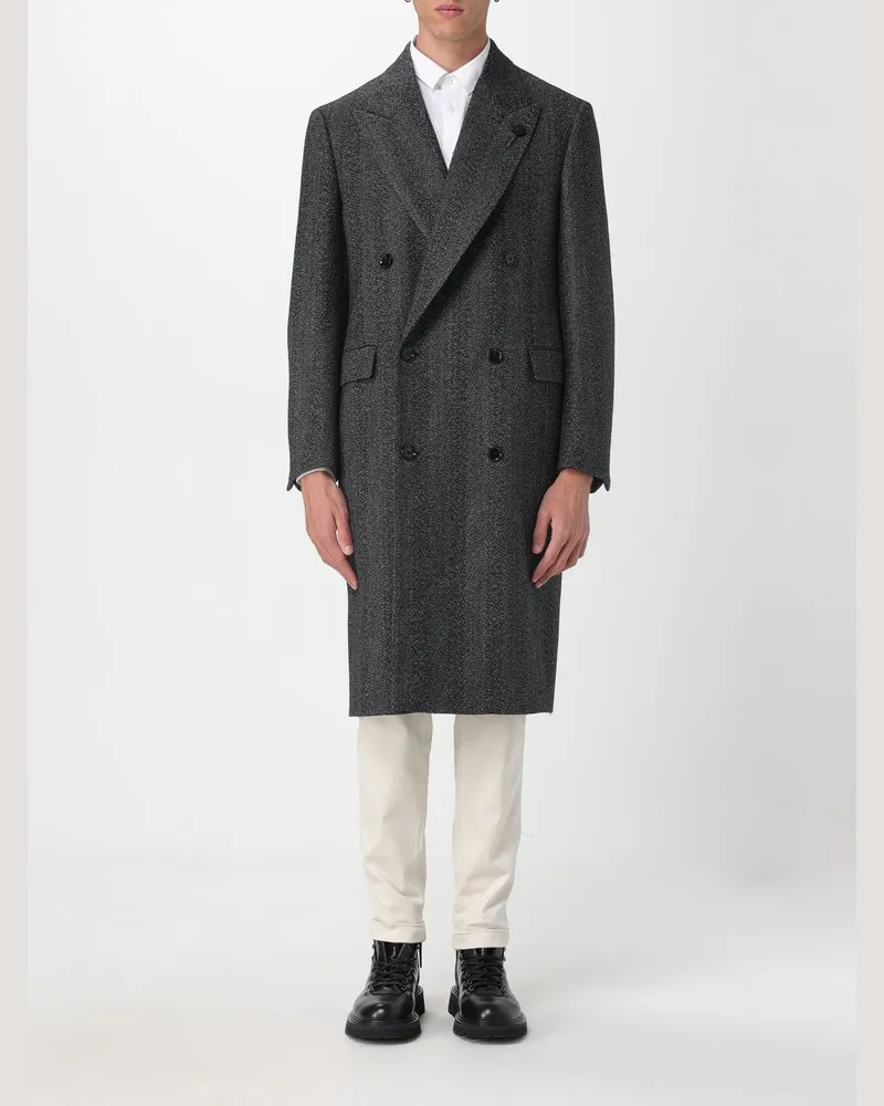 LARDINI Mantel herren Schwarz