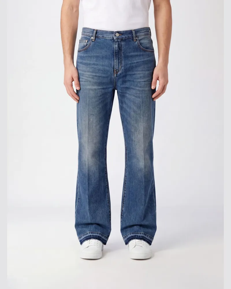Amiri Flared-Jeans aus Stretch-Denim mit mittlerer Leibhöhe Indigo
