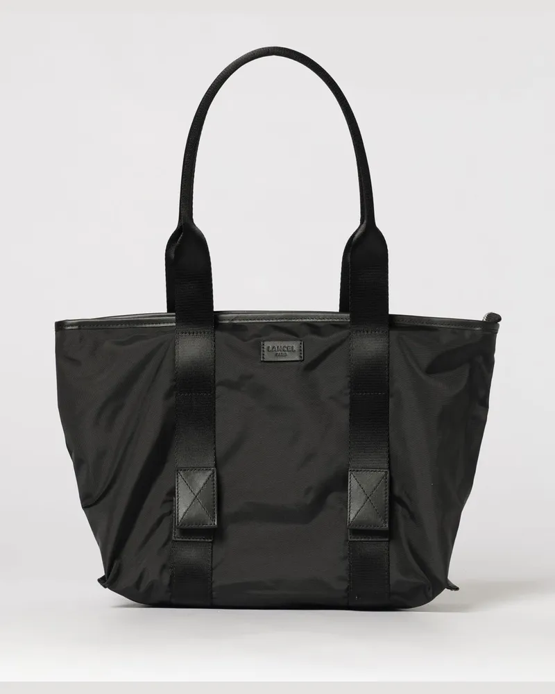 Lancel Mistral Rollbare Nylontasche Schwarz