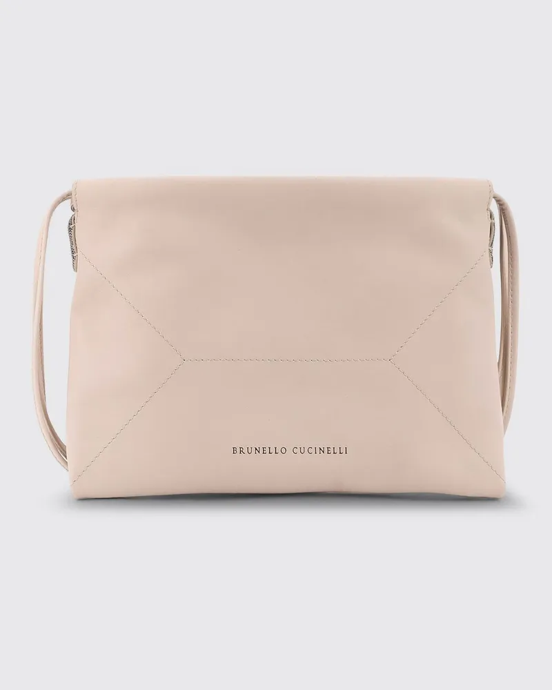 Brunello Cucinelli Schultertasche damen Ivory