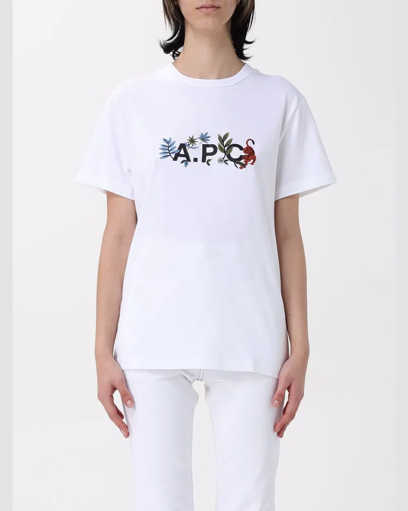 A.P.C. T-shirt damen Weiß