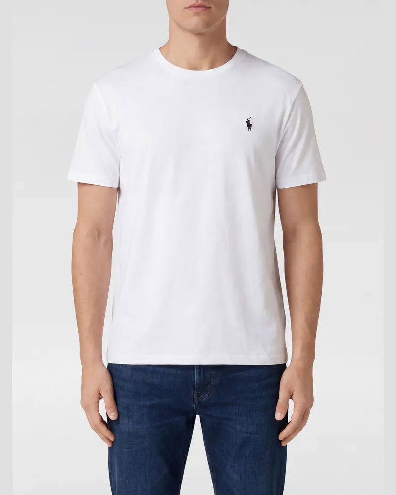 Ralph Lauren Baumwoll-T-Shirt mit Logo Weiß