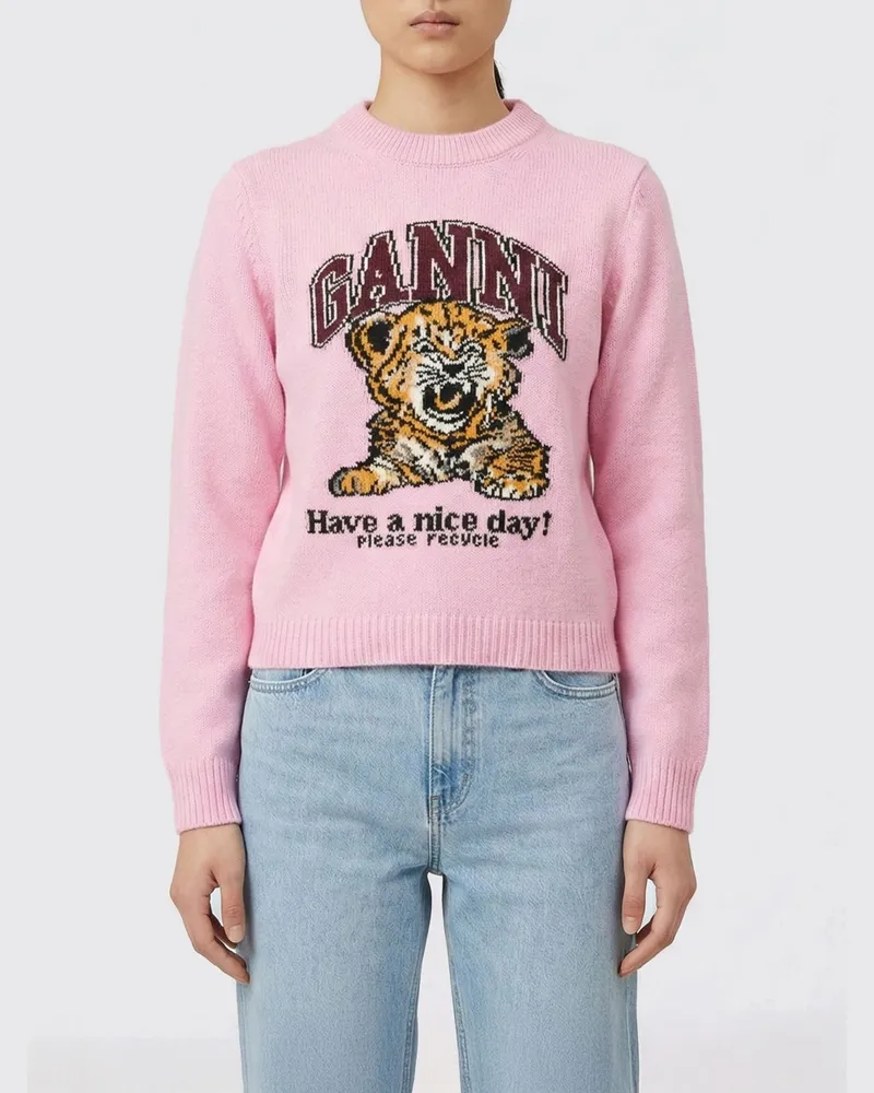 Ganni Pullover damen Pink