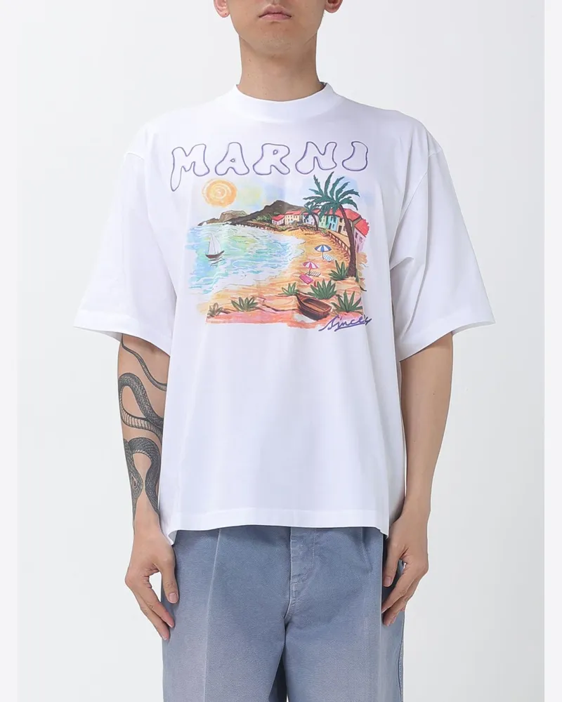 Marni T-shirt herren Weiß
