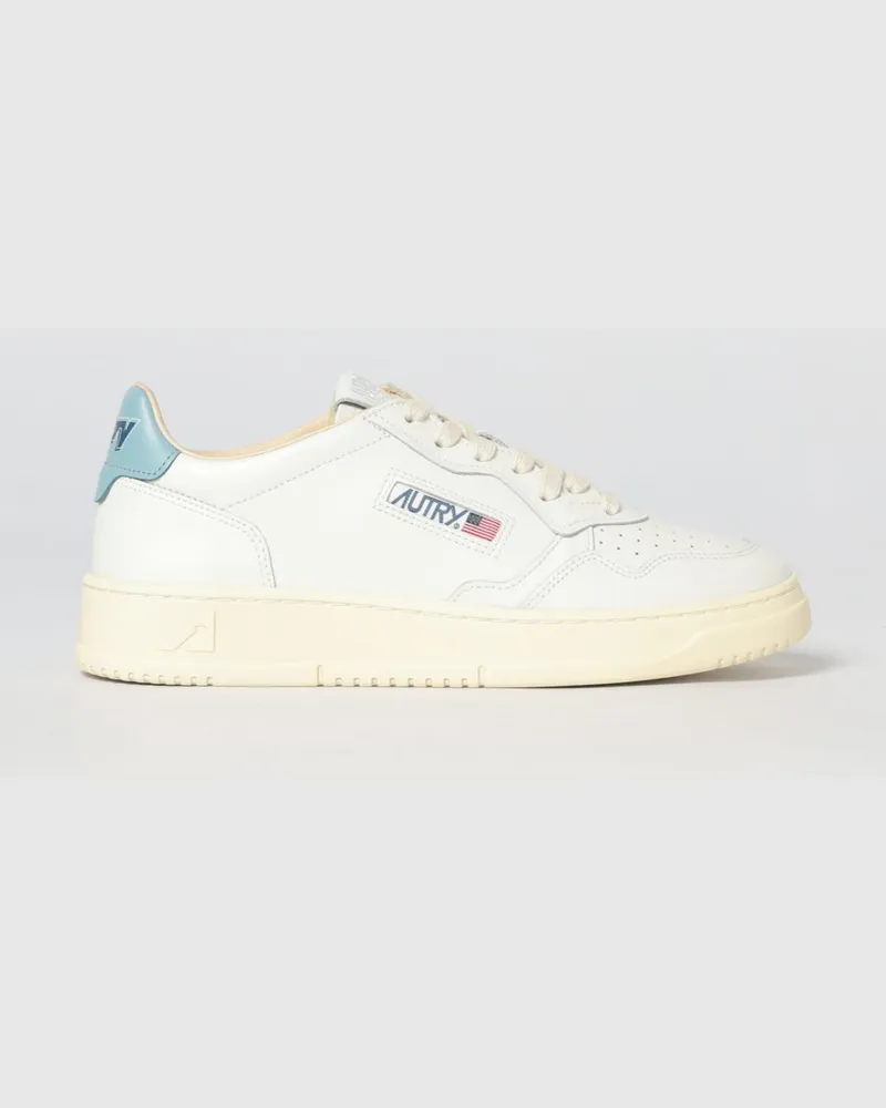 AUTRY Medalist Low Leder-Sneakers Hellblau