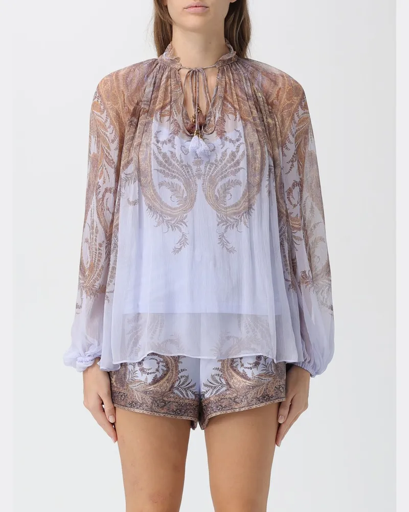 Zimmermann Hemdbluse damen Lila