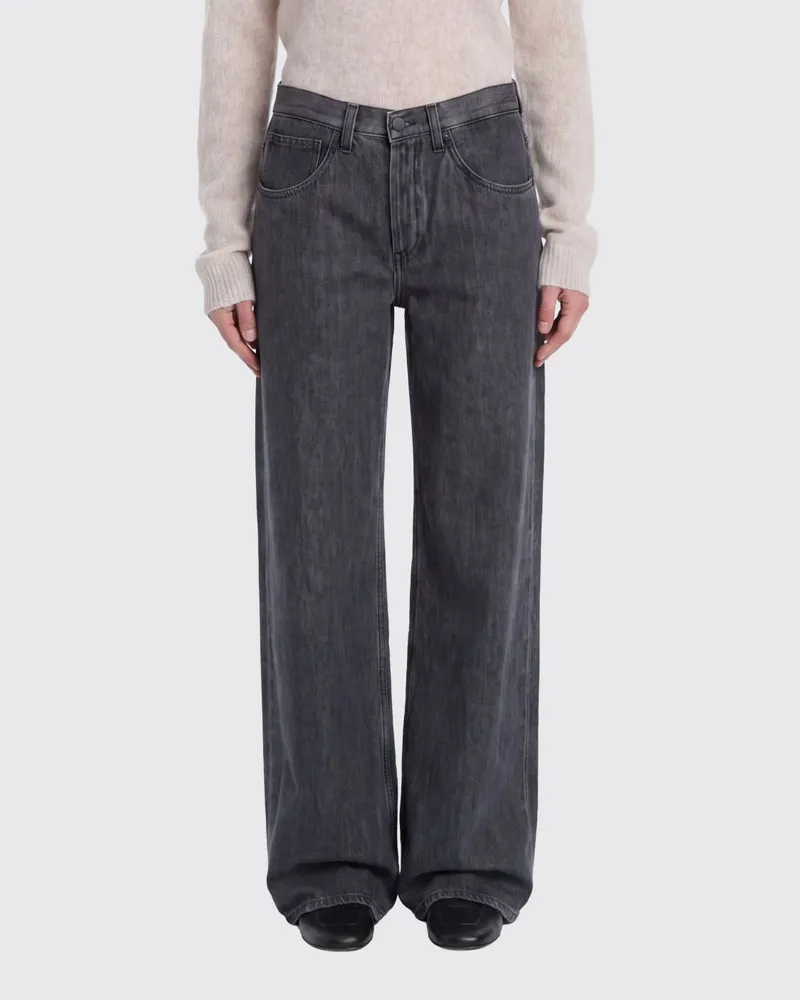 Dondup Wide-Leg Baumwoll-Denim-Jeans Blau