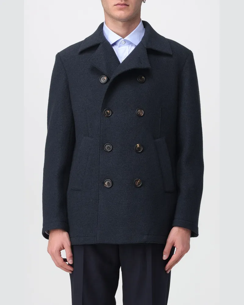 Eleventy Mantel herren Schwarz