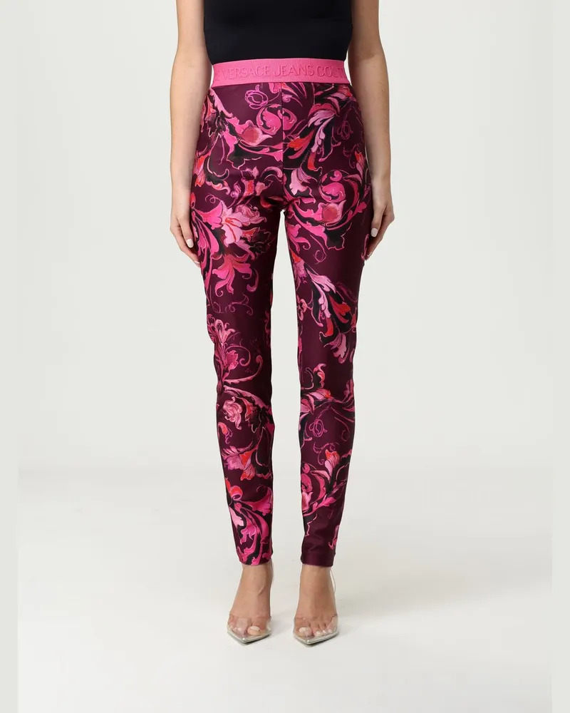 Versace Jeans Hose damen Burgunderrot