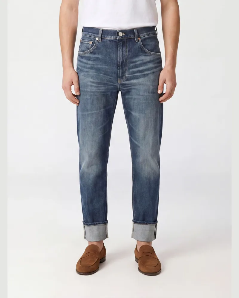 Dondup Straight-Fit Jeans Paco aus Stretch-Baumwolldenim Blau
