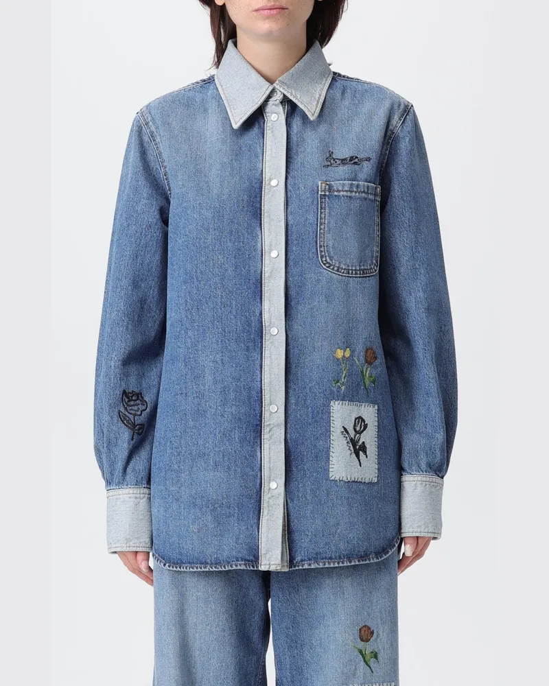 Marni Hemdbluse damen Hellblau