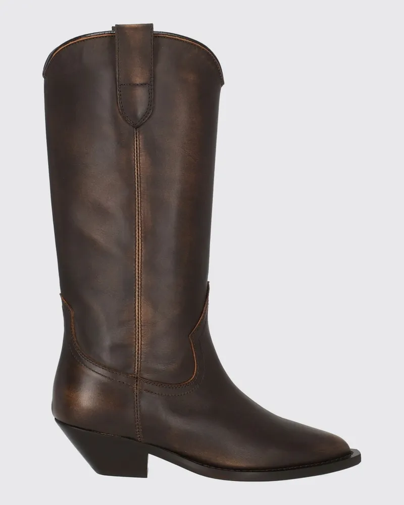 Via Roma 15 Kniehohe Westernstiefel aus gealtertem Leder Leder