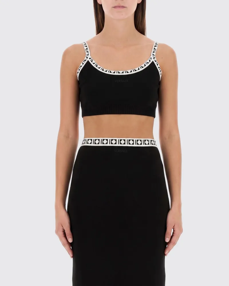 Versace Top damen Schwarz
