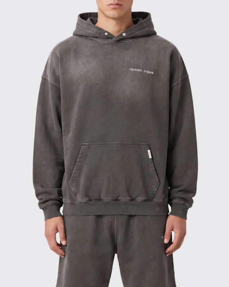 REPRESENT Relaxed-Fit-Hoodie aus Baumwolle mit Rückenlogo Dust