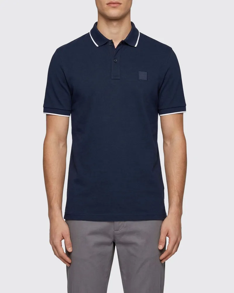 HUGO BOSS Polo herren Blau