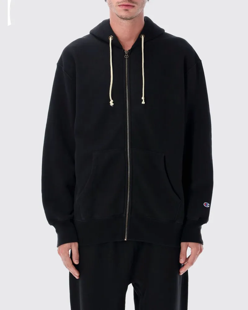 Champion Kapuzenpullover aus Baumwollmischung Schwarz